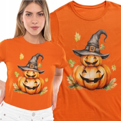 Koszulka T-shirt NA Halloween damska czarna dynia HALLOWEEN L