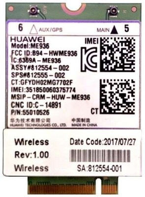 Modem WWAN Huawei ME936 812555-002 do HP
