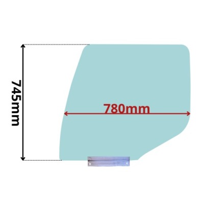 Скло бічна опускна двері renault premium ліва g-0721 фото №1