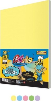 PAPIER KSERO KOLOR A4/160 5 KOLORÓW PASTELLO MIX