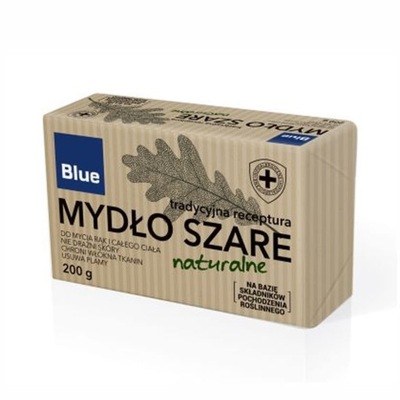 Mydło w kostce naturalne szare 200g Delko