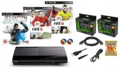 Zestaw PlayStation 3 500 GB + 2 PADY + GRY PS3