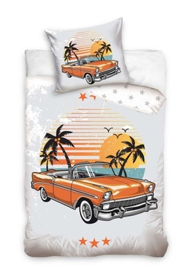 Komplet pościeli SAMOCHÓD AUTO RETRO 140 x 200 cm