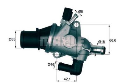 Mahle термостат alfa romeo 147 1.6 16v t.spark 93 фото №1