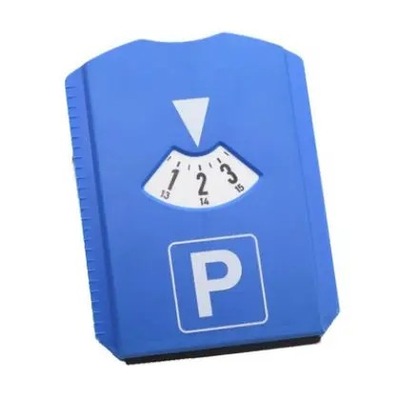 Car Parking Disc Timer Clock Arrival Time Display Blue Plastic Parki~80606