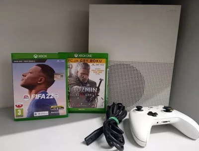 KONSOLA XBOX ONE S 1TB PAD DWIE GRY OKABLOWANIE