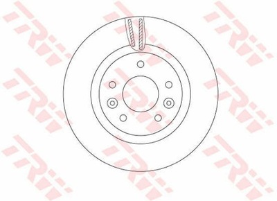 ДИСКИ ТОРМОЗНЫЕ ТОРМОЗНЫЕ ПЕРЕД TRW DF6786