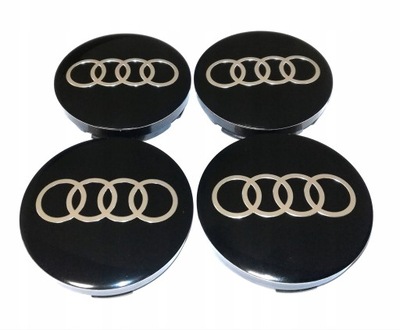 AUDI 4X КОЛПАЧКИ KAPSLE ЗАГЛУШКИ ДИСКОВ 56MM/52MM