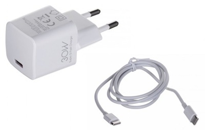 Ładowarka sieciowa iBOX C-38 USB-C PD30W, kabel USB-C