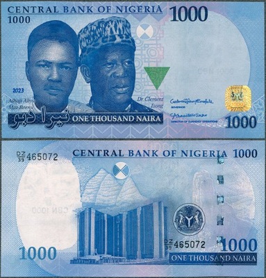 Nigeria - 1000 naira 2023 * W49 * nowa data