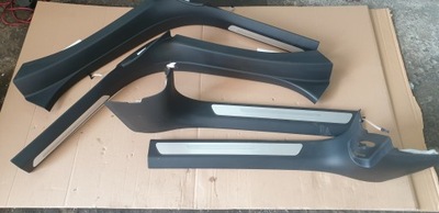 Накладки пороговые audi a8 d4 подсвечиваемые фото №1