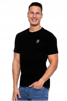 Koszulka czarna t-shirt czarny męski XXL Moraj