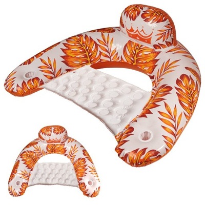 Krzesło do pływania fotel leżak hamak wodny pomara
