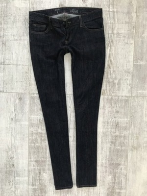 VANS granatowe spodnie jeans rurki skinny 38 M