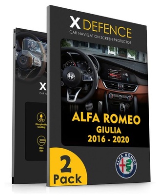 2 EN 1 VIDRIO DE PROTECCIÓN AL NAVEGACIÓN PANTALLA PARA ALFA ROMEO GIULIA 2016-2020  