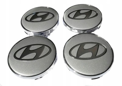 HYUNDAI CUP NUTS KAPSLE DEKLE ZNACZKI FOR ALUFELG 60MM 4 PIECES  