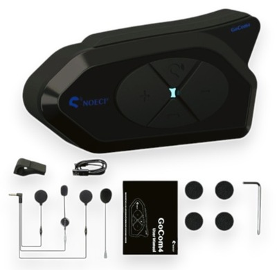 INTERKOM MOTOCYKLOWY NOECI GOCOM4 1200M BLUETOOTH FM RADIO PL LEKTOR
