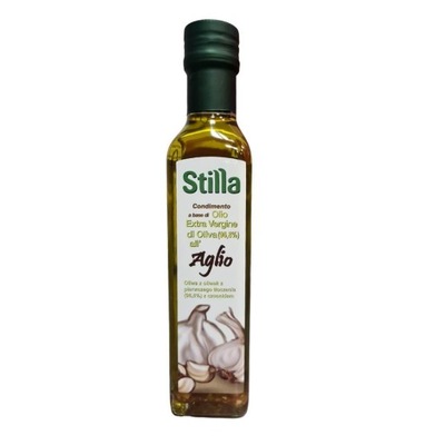 Włoska oliwa Extra Virgin z czosnkiem Stilla 250ml