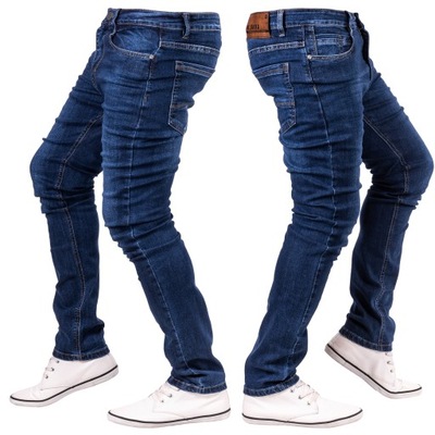 Spodnie męskie jeansowe SLIM NJALL r.33