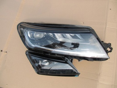 Лампа правая перед skoda kodiaq full led передняя фото №1