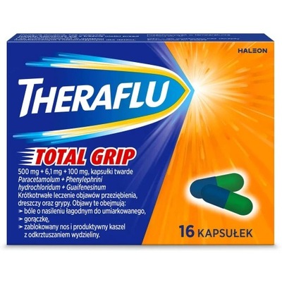 Theraflu Total Grip, 16 kapsułek
