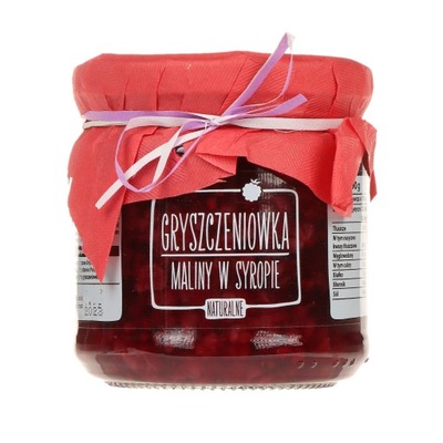 Maliny w syropie 190 g Gryszczeniówka