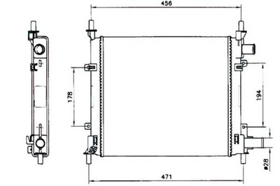 Nrf радиатор ford ka 96- -ac фото №1