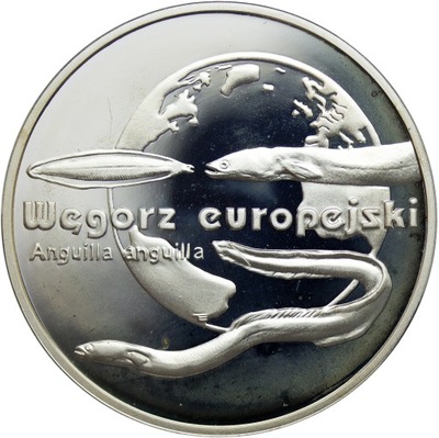 pk Polska, 20 złotych 2003, Węgorz Europejski, st. L/L-