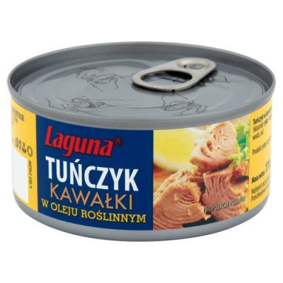 TUŃCZYK KAWAŁKI 170G W OLEJU LAGUNA