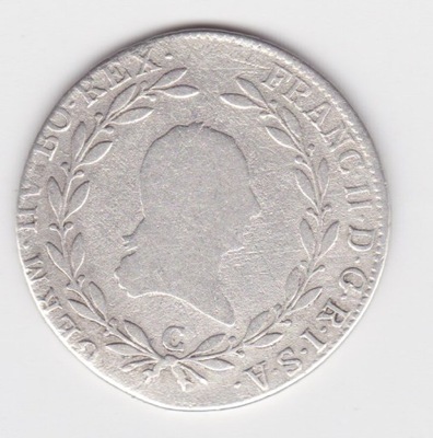 20 KRAJCAR 1803 G FRANCISZEK I (II) menn. NAGYBANYA