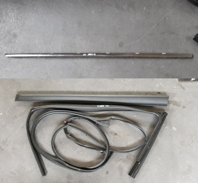 Kia x-ceed xceed 2019-24 молдинг ущільнювач перед передня права хром фото №1