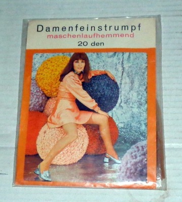 DAMENFEINSTRUMPF - pończochy z Niemiec - lata 80'. NOWE.