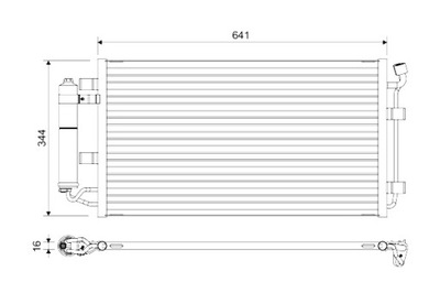 VALEO CONDENSADOR DE ACONDICIONADOR NISSAN LEAF ELECTRIC 11.10-  