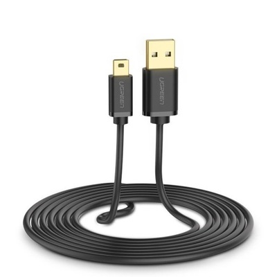 KABEL USB - mini USB UGREEN 3m WYSOKA JAKOŚĆ do nawigacji rejestratora itp.