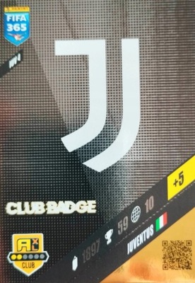 CLUB BADGE Juventus Fifa Adrenalyn 365 Panini