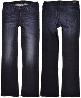 LEE spodnie REGULAR bootcut NAVY jeans HOXIE _ W32 L31