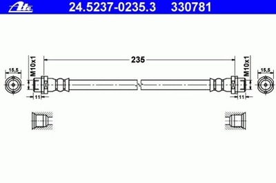 CABLE DE FRENADO FLEXIBLES MERCEDES SPRINTER -06 TY  