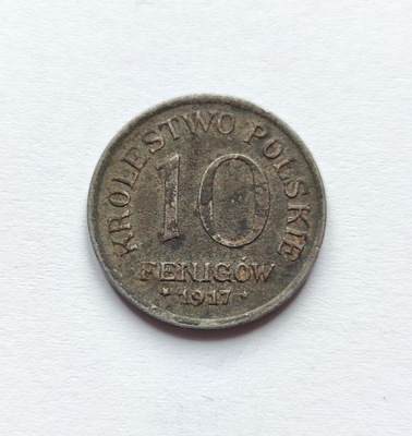 POLSKA, 10 FENIGÓW 1917