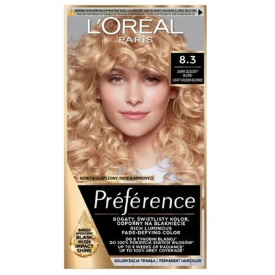 L'Oreal Preference farba do włosów 8.3 Cannes