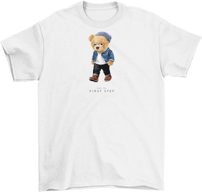 Koszulka Miś Ralph Z Misiem Modna 6 Biała XL