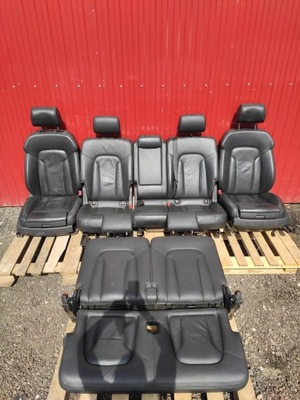 Audi q7 4l салон сидіння сидіння s-line заднє сидіння 3 ряд обшивки комплект 7 шкіра фото №1