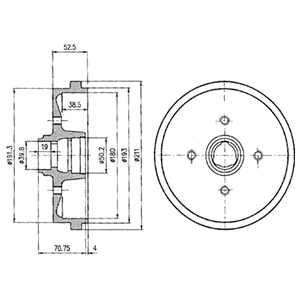 BEBNY DE FRENADO DELPHI BF96  