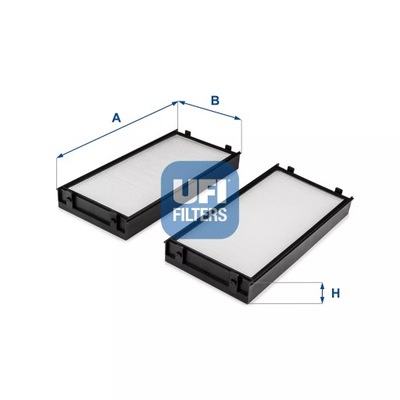 FILTR, VENTILACIÓN PRZESTRZENI PASAZERSKIEJ UFI 53.255.00  