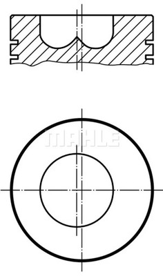 PISTÓN 009 89 02 MAHLE  