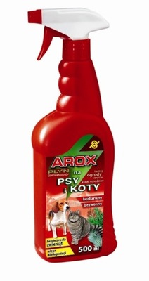 Płyn odstraszający psy koty spray Arox 500 ml