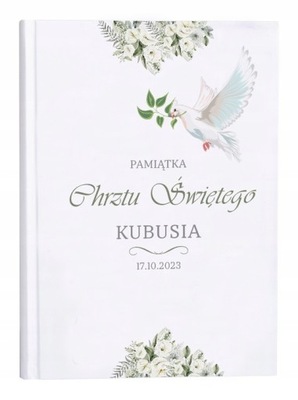 BIBLIA DLA DZIECKA KOMUNIA CHRZEST PREZENT NADRUK