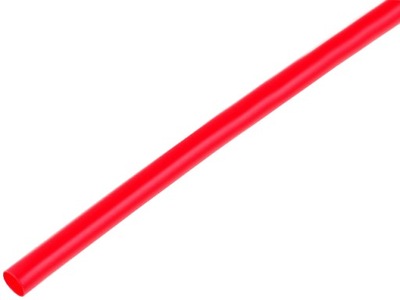 Rurka termokurczliwa; 2,4mm; L:1m; 2:1; czerwony