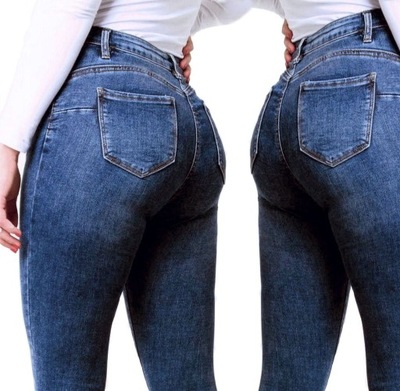 Spodnie damskie Jeans M.Sara Push Up Plus Size 32