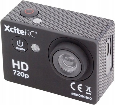 Kamera sportowa XciteRC HD 720P 5MP czarna 23E-87