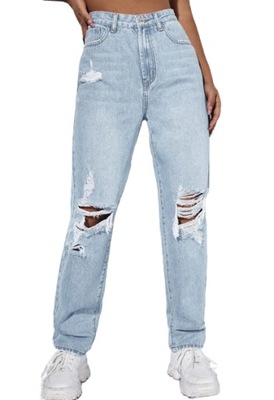 SHEIN SPODNIE JEANSOWE DAMSKIE NA CO DZIEŃ 34 M4F